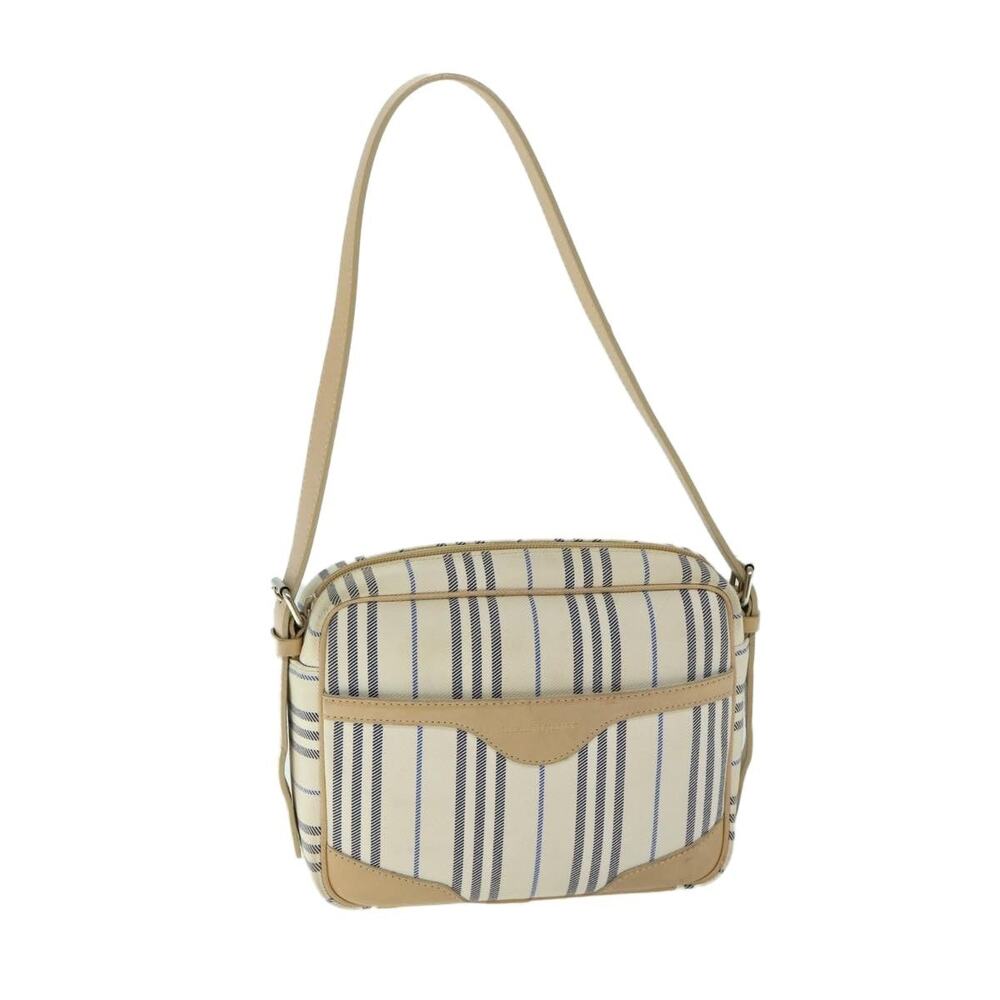 Burberry Nova Check Canvas Shoulder Bag Beige